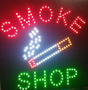 Square LED Smoke Shop öppna neonskyltar för Business Store LED -skylt 48 x 48 cm5509093