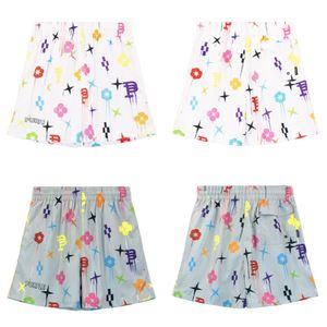 Purple Marke Volldruck klassischer Print Lose lässige Gelegenheits- und Frauen Sommer Beach Mesh Schnelle Trocknungsshorts