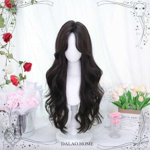 Capelli boss lunghi lolita simulazione della simulazione di rete riccia femminile wig wig day