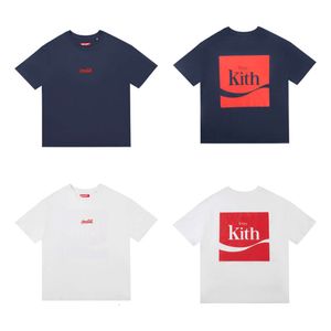 Kith Tシャツデザイナー最高品質の高級ファッションTシャツTシャツルーズアンド快適なティーワークアウトシャツ男性Tシャツカジュアル半袖男性と女性が着て