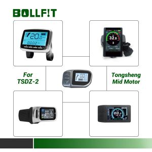 Tillbehör Tongsheng TSDZ 2 Mid Central Drive Motor LCD Display 850C VLCD5 Color Screen Display för Electric E Bike Bicycle Conversion Pit