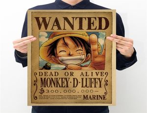 One Piece Anime Poster Vintage Posters подростковые настенные наклейки аниме наклейки картины для гостиной художественная картина Y08059352889