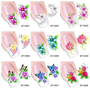 Whole60Sheets XF1001XF1060 NAIL ART WATER TRANFER Sticker Nails Nails Arps Foil Decal Временные татуировки Watermark4598028