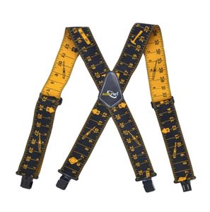 Plus 120 cm Länge 5 cm breit einstellbar vier Clipon x Back Elastic Duty Braces Suspenders Herren 2010289600966