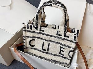 Tote bag Designer bag women's handbag luxury set embroidered shopping bag grass woven vegetable basket French style shoulder bag crossbody bag beach bag001