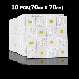 10st 3D skumvägg klistermärke självhäftande tak tapetpanel heminredning vardagsrum sovrum stereo dekoration tak tapeter 29013402