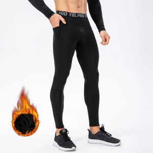 Tights Mens Training Sport Leggings Gym CrossFit Compression Pants Thermal Leggings Men Running Tights Jogging Byxor Män Gymkläder