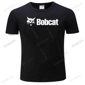 Magliette maschile da uomo Summer High Quty maglietta carina adesivi Bobcat Voiture Fun Personty Auto Decal Decal Styling Equipaggio T-Shirt T240425
