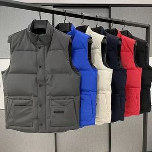 Designer Down Vest Pocket Jackets Parkas långärmad dragkedja märken Menwomen Downs Casual Coat Tops Outwear Flera färg