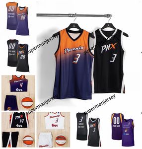 Women Basketball Phoenixes Mercury Jersey Brittney Griner Diana Taurasi Sophie Cunningham Sug Sutton Rebecca Allen Amy Atwell Morgan Bertsch Natasha Cloud