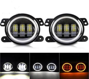 2pcs 4 inç 30W LED sis farları Jeep Wrangler Ön Tampon Değiştirmeleri Offroad1912915