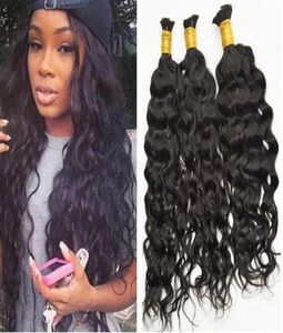 water wave Hair Bulk 9a Unprocessed Human Hair Bulk For Braiding 1628inch Natural Color81151768947797