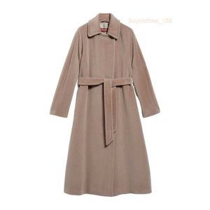 Cappotti di design in cashmere cappotti di lusso maras maras womens marrone marrone puro lana tunica giacca a maniche lunghe a maniche lunghe