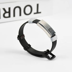 Mode kvinnor män sliver färg guld rostfritt stål klockkedja armband gåva smycken 240416