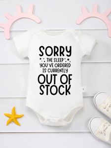 One-Pieces Funny Newborn Boy Bodysuit Pajamas Sleep Out of Stock Pattern Creative New Cute Baby Girl Clothes Cotton Skinfriendly Onesie