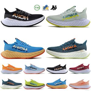 Hokka One Clifton Bondi 8 Laufschuhe Frauen Unisex Flat Carbon X2 Sommerlied Blaues Schalen Korallen Pfirsich Parfait Triple White Seetang