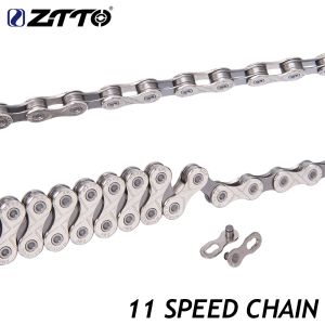 Delar ZTTTO MTB 11S 11 Speed ​​Bicycle Chain 11Peed Bike Chain for Mountain Bike Road Bicycle Parts 116 Länkar med saknad länk