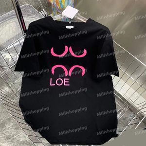 Летняя вышивая футболка для женской дизайнерской одежды печати с короткими рубашкой.