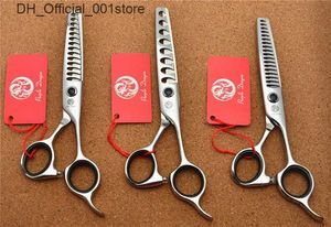 Per le forbici per capelli 532# 5.75 Brand Dragon Purple Professional Vicedressing Scissors JP 440C Barbers 14/14/18 Denti diradamento di forbici Shears Q240425