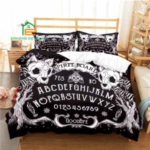 set scuro satanic ouija black gatto copripiumino set da letto per letti da letto per bambini aldulti