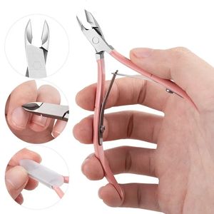 Rose Gold/Pink Nail Cuticle Nipper Clipper Cutter Scissor Trimmer Cuticle Dead Skin Remover Pedicure Nail Art Tool for Manicure