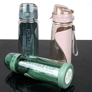 Bottiglie d'acqua da 500 ml di bottiglie sportive portatili esterni che bevono bevande in plastica tazze
