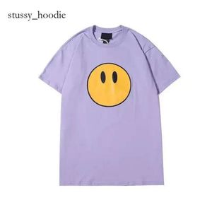 Mens t -shirts desenham manga curta Smile Sholrt Crewneck Draw Man Printing Tshirts Tee 6253