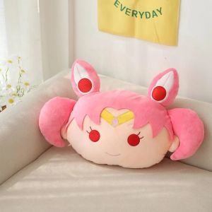 Yastık Anime Sailor Moon Peluş Yastık Kawaii Tsukino Usagi Peluşlar Oda Dekor Chiba Mamoru Dolgulu bebek hediyeler Doğum Günü hediyesi