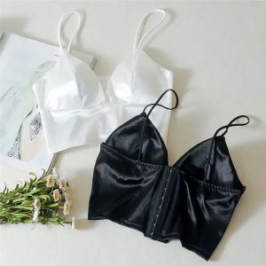 Clothing Fashion Women Lady Casual Tops Tube Chest Wrap Bandeau Underwear Black White Wrapped Chest Strap Chest Pad Underwear