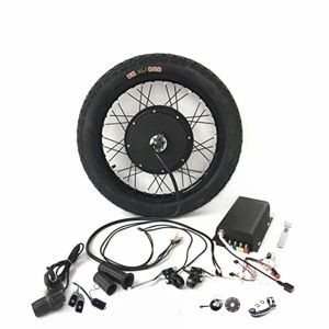 Part 150mm Dropout QS205 50H 4872V 3000W Rear Motor Wheel Electric Bike Kit Motorcycle Conversion Kit with Sabvoton CA Controller