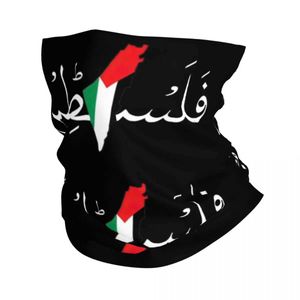 Fashion Face Masks Neck Gaiter Palestine Arabic Flag Palestine Bandana Neck Cover Print Balaclavas Face Scarf Multiuse Headband Riding for Men Adu Y240425PCG
