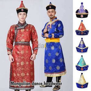 Stage Wear Mongolian Dance Hats Men Women Festival Stage Performance Cap Mongólia Tradicional Helterwares D240425