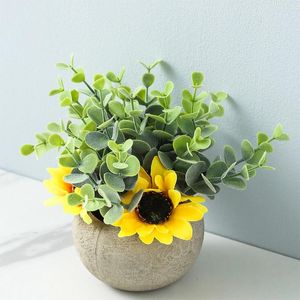 Dekorative Blumen künstliche Dekorationen Topfpflanze - Erschwinglicher Preis und leicht zu reinigen breit