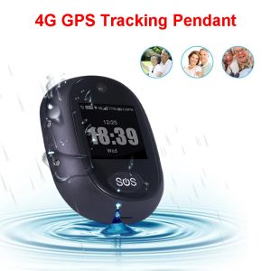 Aksesuarlar 4G GPS İzleme Kolye V45 Çocuklar için Elder Mini GPS Kişisel İzleyici Alarm Saat Su Geçirmez Konuşma