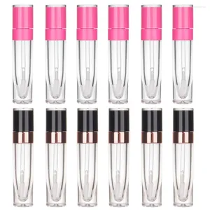 Speicherflaschen 50 PCs/Los 5ml leerer Lipglossrohr Contianer Lipgloss Flasche Plastikhalter mit Gummistopfen für Großhandel