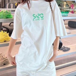 Designer women's high-quality round neck cotton T-shirt casual couple T-shirt 520 letters printed women's luxury short sleeve household casual men's and women's top