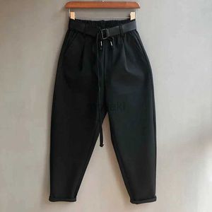 Herrbyxor vårhöst raka casual byxor män lösa smala bomullsbyxor homme herr koreansk trend fast färg all-match byxor för män d240425