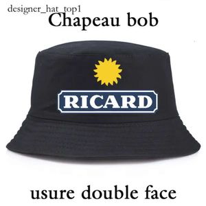 Ricard Bob Projektant mody kobiety Man Top Quality Travel Botton Summer Busket Hats Teen Outdoor Sport Fishet Hat Sunshade Girl Chłopiec Hats Hats Panama Hat 7506