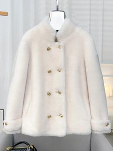 Women's Fur MENGJIA Is A Young And Winter Jacket Made Of Oil Song Lamb All In Coat For Women