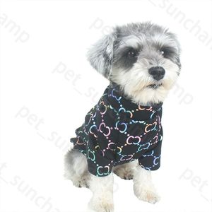 Color Lettering Bitch Dog Thin Shirt Summer Luxury Dog Blouse Designer Schnauzer French Bucket Shirt