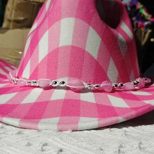 Breda randen hattar hink hattar hatt tillbehör för hatt dekoration jazz hatt mode tillbehör fedora tillbehör diy cowboy hatt tillbehör y240425