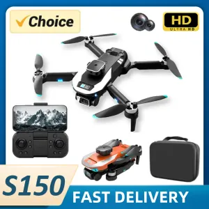 Drönare KBDFA S150 Drone HD Dual Camera Professional Aerial Photography Hinder Undvikande Brushless Helicopter RC Quadcopter Toy Presents