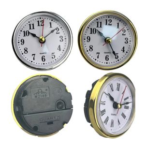 Clocks Mini Clock Insert Round Clocks Quartz Movement 21/2 65mm Diameter Clock Head Arabic Numerals DIY Crafts for Home