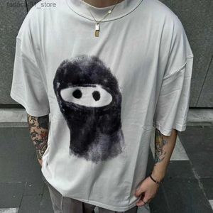 Men's T-Shirts Frog drift Streetwear ADF Arnodefrance Oversized Loose Summer HIP HOP Inside-Out Tee tops t shirt for MenQ240425