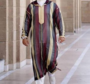 Con cappuccio maschile uomini musulmani alla moda abaya jubba thobes arabc pakistan dubai kaftan islamc abbigliamento s araba black camicetta lunga abito abito3066575