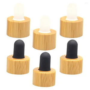 Storage Bottles 6pcs Makeup Caps Essential Oil Dropper Covers Dispenser Caps(without Tube)