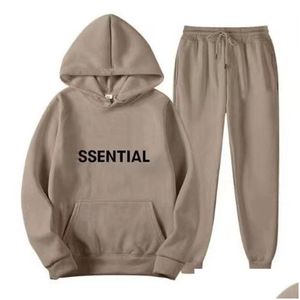 Kvinnor Tracksuits Designer Kvinnor Ströja Autumn och Winter New Casual Hooded Set High-kvalitet Letter Printing Trend Drop Delivery Appa Dhrtx