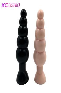 1953cm Big Size Butt Plug Plug Silicone Contas Anal Breads Dildo Plug Plug Copo Anal Toys sexuais para homens Mulheres produtos eróticos Toys9255078