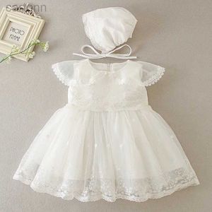 Girl's Dresses New Infant Dress Newborn Clothes Baby Christening Princess Party Dresses For Baby Girls Kids 1 Year Birthday Christmas 3 12 24M d240425