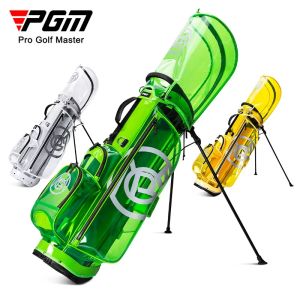 Bags PGM Golf Bag Women High Quality Waterproof Portable Club Pack Lightweight Bright Transparent Put All Sets Clubs QB131